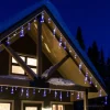 Badaboum Guirlande Stalactite De Noel Ext Rieur 500Cm 180 Led Blanc Et Bleu Best