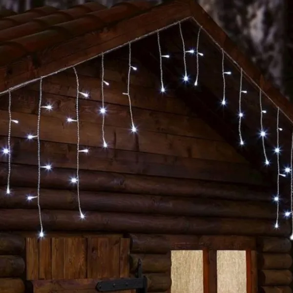 Badaboum Guirlande Stalactite Lumineuse 20 M Tres 480 Led Blanc Froid Outlet