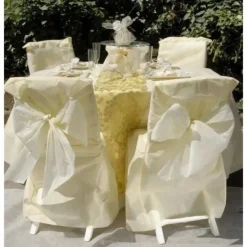 Badaboum Housse De Chaise Blanche Int Grale Jetable X5