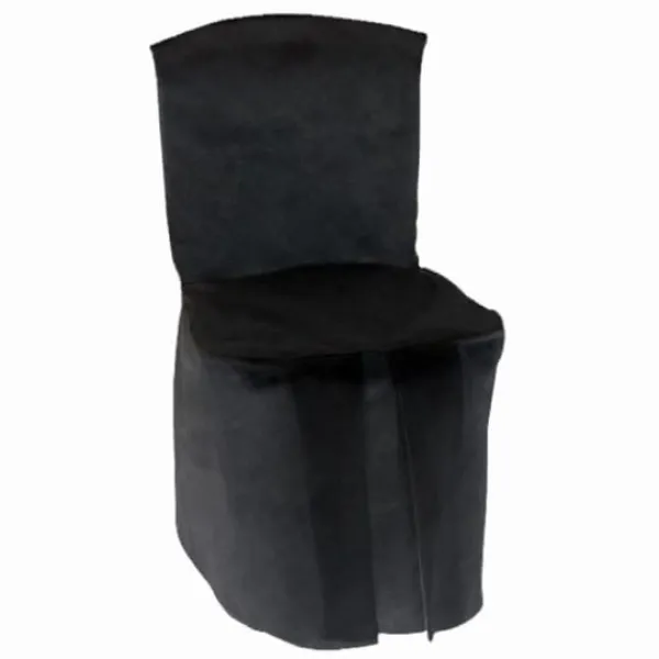 Badaboum Housse De Chaise Integrale Jetable Noir X 5 Pi Ces