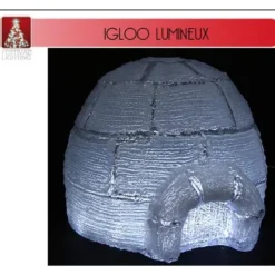 Badaboum Igloo Lumineux Acrylique A Pile Hot