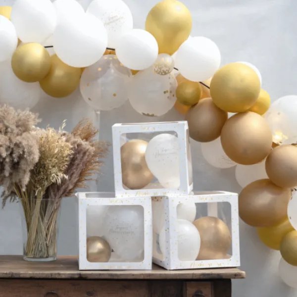 New Kit Arche De 50 Ballons Joyeux Anniversaire & Rubans Theme Joyeux Anniversaire