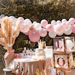 Clearance Kit Arche De 57 Ballons Mariage Babypink Theme D Co Baby Shower