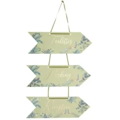 Badaboum Kit De 3 Fl Ches Directionnelles Theme Tropical Peacock