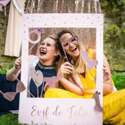 Badaboum Kit Photobooth Evjf Avec Cadre G Ant