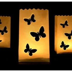 Badaboum Lanterne Photophore Mariage Papillon Pour All E De Mariage X 10 Pi Ces