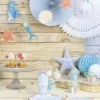 Clearance Lanterne Toile Bleu Pastel 60Cm Theme Deco Pastel