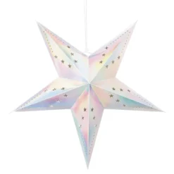 Outlet Lanterne Toile Pastel Iris E 60Cm Theme Deco Pastel