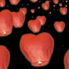 Badaboum Lanterne Volante Coeur Rouge