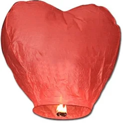 Badaboum Lanterne Volante Coeur Rouge