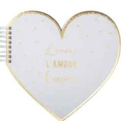 Badaboum Livre D'Or Amour Avec Petits Coeurs Or
