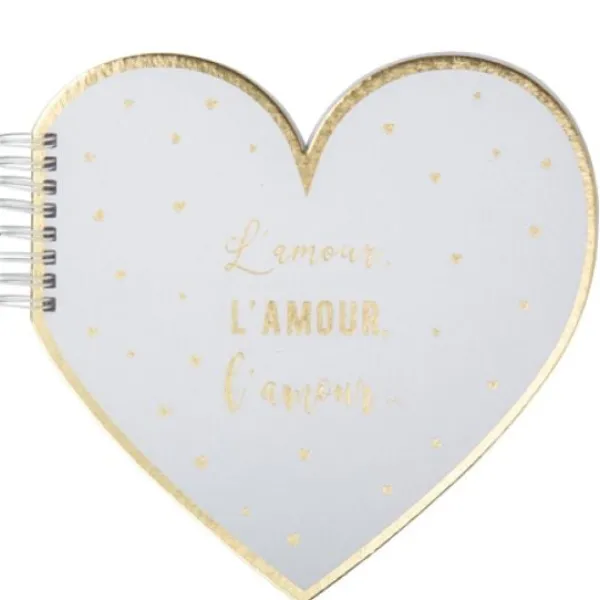 Badaboum Livre D'Or Amour Avec Petits Coeurs Or
