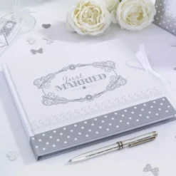 Badaboum Livre D'Or Chic Just Married Argent