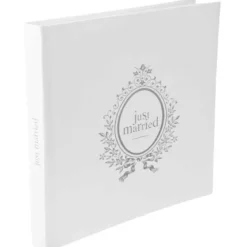 Badaboum Livre D'Or Just Married Blanc