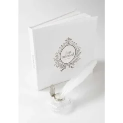 Badaboum Livre D'Or Just Married Blanc