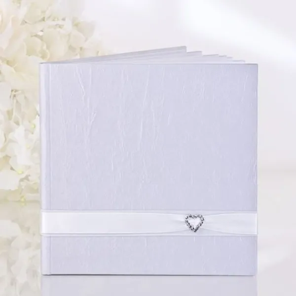 Badaboum Livre D'Or Mariage Avec Coeur En Strass
