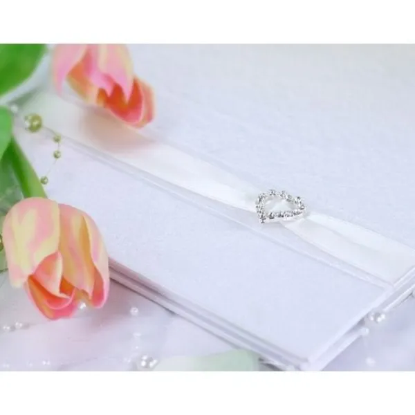 Badaboum Livre D'Or Mariage Avec Coeur En Strass