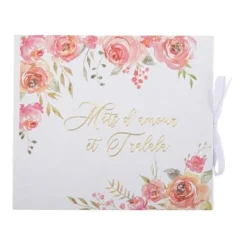 Badaboum Livre D'Or Theme Romantique Flowers