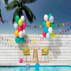 Lot De 25 Ballons Multicolores 30 Cm Theme Bapteme
