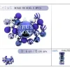 Badaboum Lot De 21 Boules De Noel Joyeux Noel Turquoise Hot