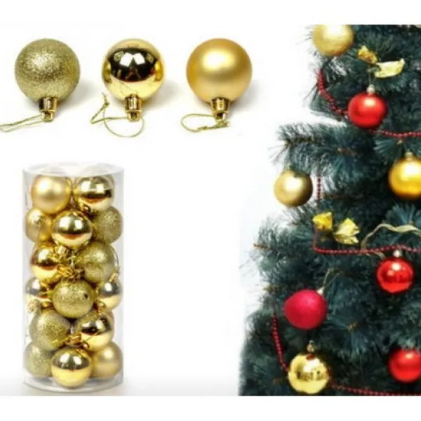 Badaboum Lot De 20 Boules De Noel Or 3Cm Clearance