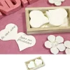 Badaboum Lot De 100 Coeurs Confettis Blancs A Personnaliser