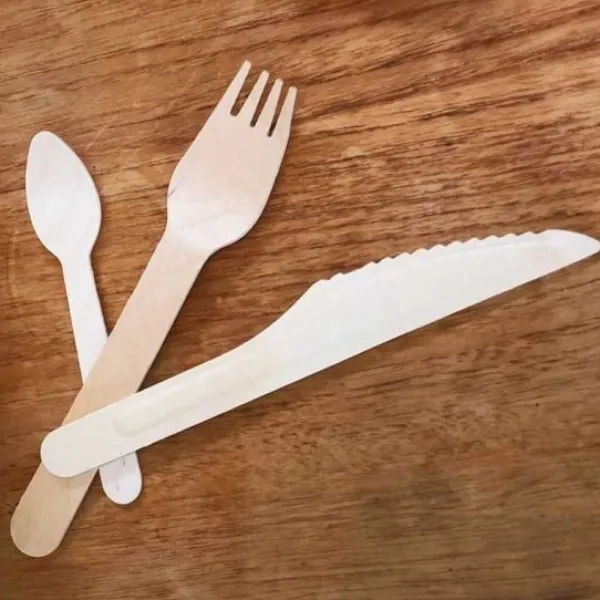 Discount Lot De 100 Couteaux En Bois Naturel Theme Eco-Responsable