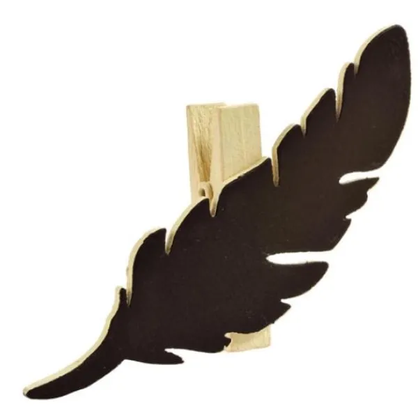 Badaboum Marque Place Ardoise Plume Naturel X 6 Pi Ces