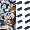 Badaboum Marque Place Carton Avec Petits Coeurs Bleu Marine X 10 Pi Ces