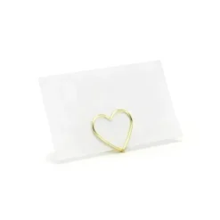 Badaboum Marque Place Clipse Coeur Or Chrome X 10 Pi Ces