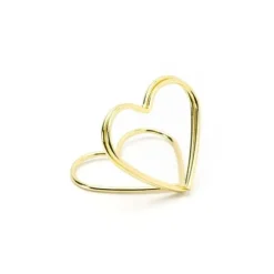 Badaboum Marque Place Clipse Coeur Or Chrome X 10 Pi Ces