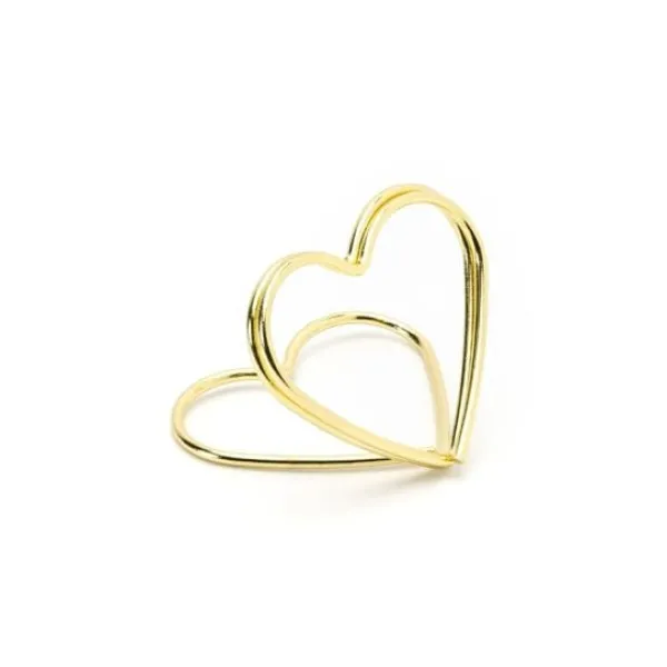 Badaboum Marque Place Clipse Coeur Or Chrome X 10 Pi Ces