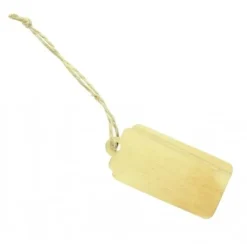Badaboum Marque Place Etiquette En Bois Rectangle Naturelle X 6 Pi Ces