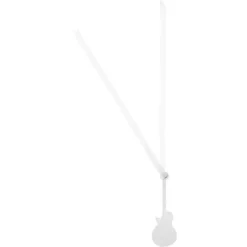 Badaboum Marque Place Guitare Blanc Avec Ruban X 12 Pi Ces