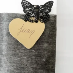 Badaboum Marque Place Mariage Coeur Noir X10