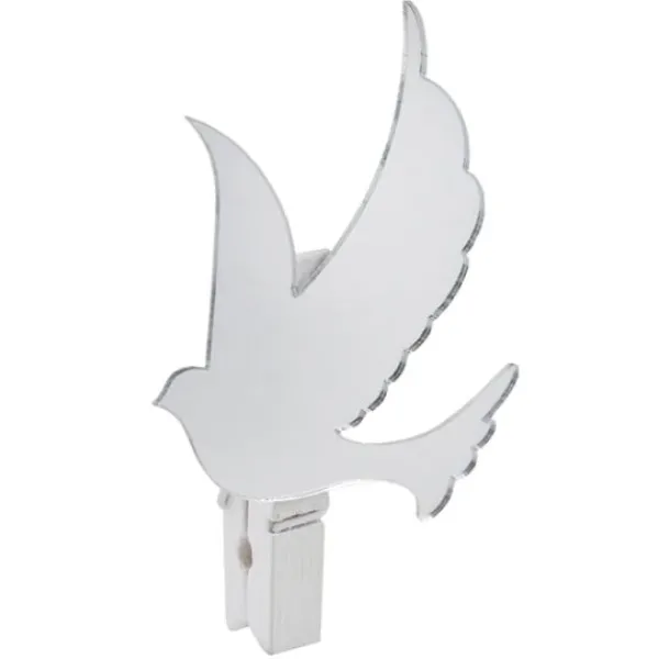 Marque Place Miroir Colombe Sur Pince X 6 Pi Ces Theme Colombe