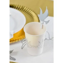 Marque Place Miroir Colombe Sur Pince X 6 Pi Ces Theme Colombe