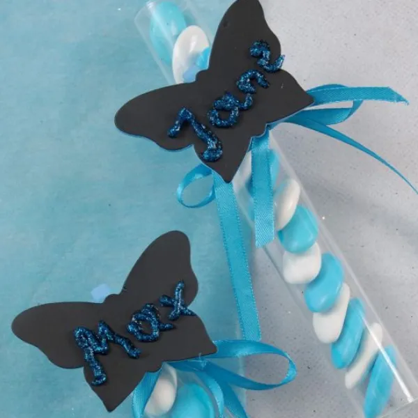 Badaboum Marque Place Papillon Ardoise X 6 Pi Ces