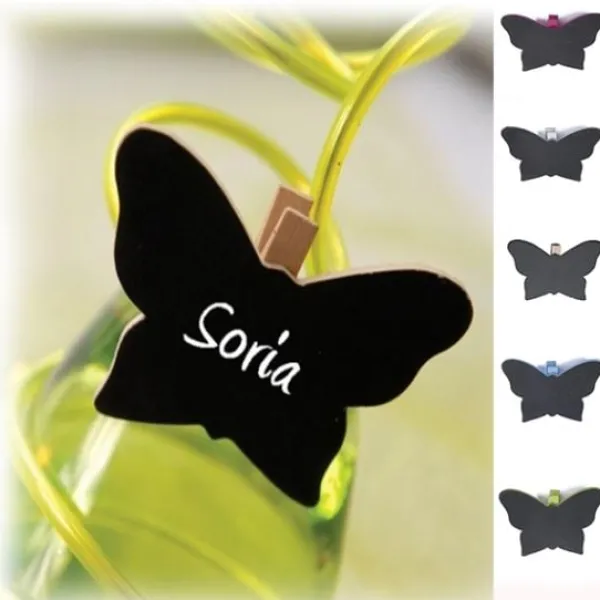 Badaboum Marque Place Papillon Ardoise X 6 Pi Ces