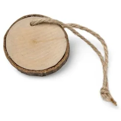 Badaboum Marque Place Rondin De Bois Avec Ficelle X 6 Pi Ces