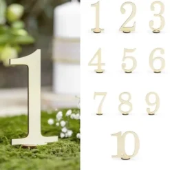 Badaboum Marque Table 10 Num Ros En Bois Pas Cher