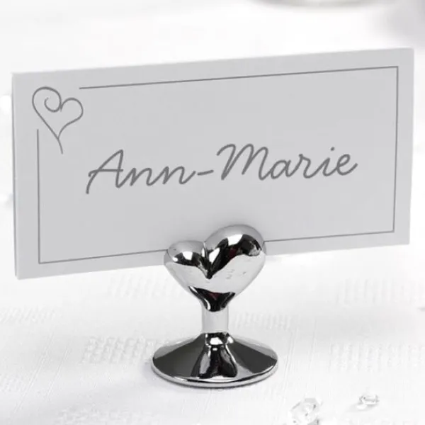 Badaboum Marque Table Chrome Avec Coeur Argent