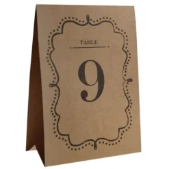 Badaboum Marque Table En Kraft 10 Num Ros