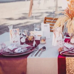 Badaboum Marque Table Vegetal Rose Gold X 10 Pi Ces