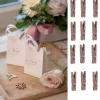 Badaboum Mini Pince En Bois Paillet E Rose Gold X 12 Pi Ces