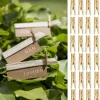 Badaboum Mini Pince Linge En Bois Or Pour Deco Mariage X 24 Pi Ces