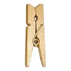 Badaboum Mini Pince Linge En Bois Or Pour Deco Mariage X 24 Pi Ces