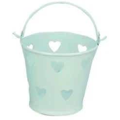 Badaboum Mini Seau M Tal Blanc + Coeurs