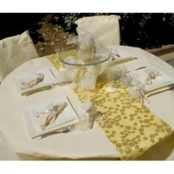 Badaboum Nappe De Noel Ronde En Tissu Intiss 240 Cm Online
