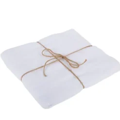 Badaboum Nappe En Gaze De Coton Blanche Rectangulaire